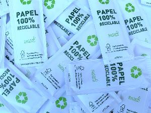 Azúcar blanco (Caja 1.000 Sobres de 7 gramos) Producto sostenible 100% reciclable